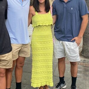 Zara Light Green Knit Dress